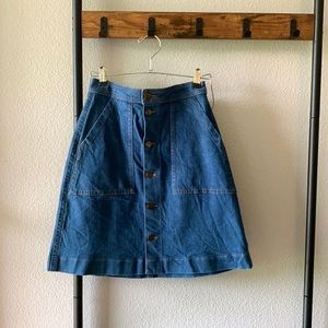 American Apparel jean skirt size small